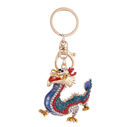 Zinc Alloy Key Clasp plated enamel & with rhinestone Sold By PC
