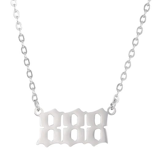 Titanium Steel Necklace fashion jewelry & Unisex original color Length Approx 42 cm Sold By PC