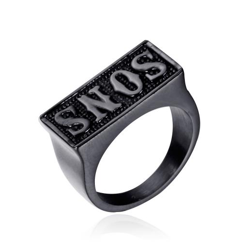 Vinger Ring in edelstaal, 304 roestvrij staal, mode sieraden & verschillende grootte voor keus & voor de mens, meer kleuren voor de keuze, Verkocht door PC