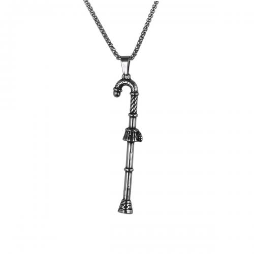 Nehrđajućeg čelika, nakit ogrlice, 304 nehrđajućeg čelika, Božić Candy Cane, modni nakit & različitih stilova za izbor & za čovjeka, više boja za izbor, Prodano By PC