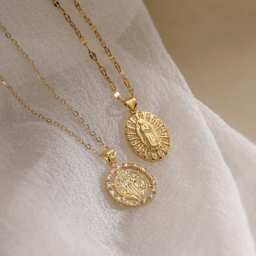 Cubic Zircon Micro Pave Brass Necklace with 5CM extender chain gold color plated & micro pave cubic zirconia nickel lead & cadmium free Length 45 cm Sold By PC