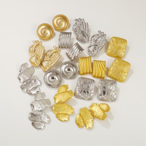 سبائك الزنك مربط القرط, مطلي, مجوهرات الموضة & أنماط مختلفة للاختيار & للمرأة, المزيد من الألوان للاختيار, النيكل والرصاص والكادميوم الحرة, تباع بواسطة زوج