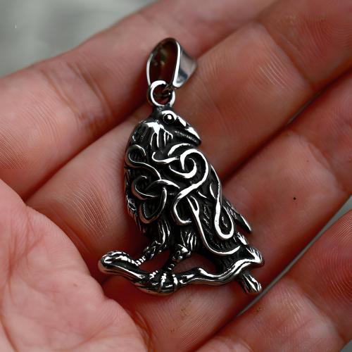 Stainless Steel Animal Pendants 304 Stainless Steel Bird polished vintage & DIY original color Sold By PC
