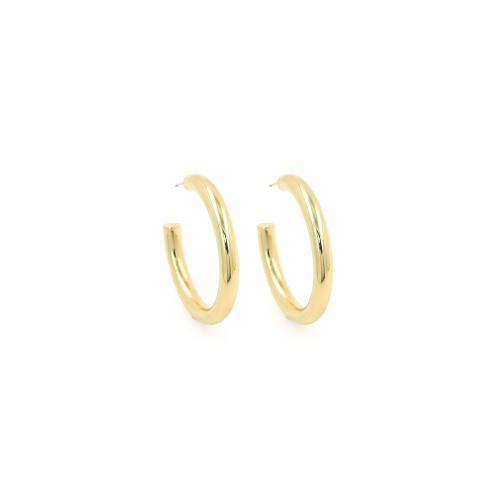 Brass Stud Earring, 18K gold plated, fashion jewelry & for woman, nickel, lead & cadmium free, 34.10x41x5mm, Sold By Pair