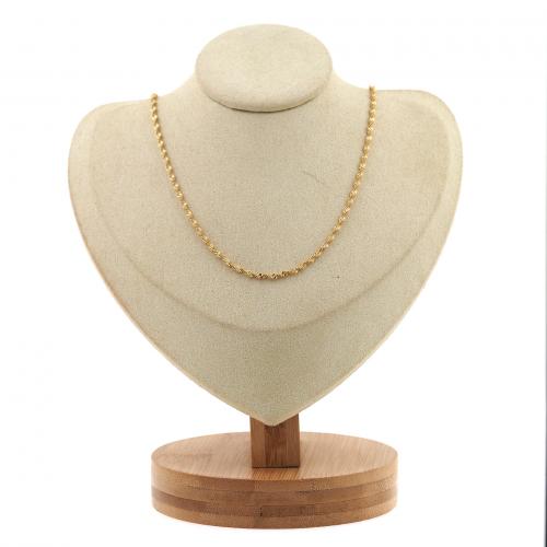 Messingkette Halskette, Messing, mit Verlängerungskettchen von 4cm, plattiert, Modeschmuck & für Frau, keine, frei von Nickel, Blei & Kadmium, 0.50x2mm, Länge:ca. 45 cm, verkauft von PC
