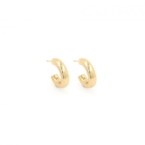 Brass Stud Earring, 18K gold plated, fashion jewelry & for woman, nickel, lead & cadmium free, 20x23x5.50mm, Sold By Pair