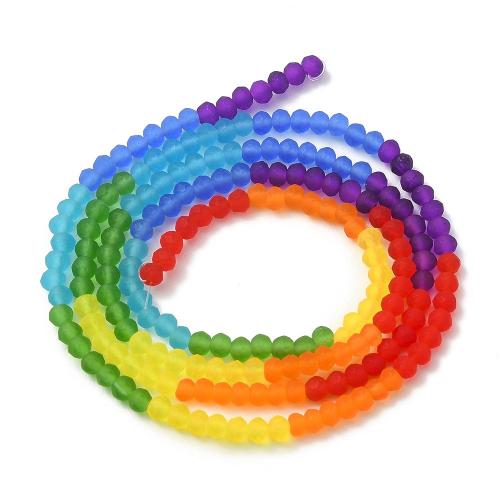 Fashion Glass Beads, Rectangle, DIY, multi-colored, 189PCs/Strand, Sold By Strand