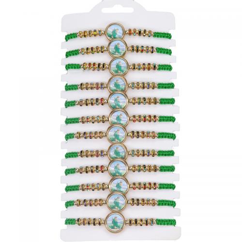 Zinc Alloy Bracelet Knot Cord with Zinc Alloy fashion jewelry Circumference 8-28cm Sold By PC
