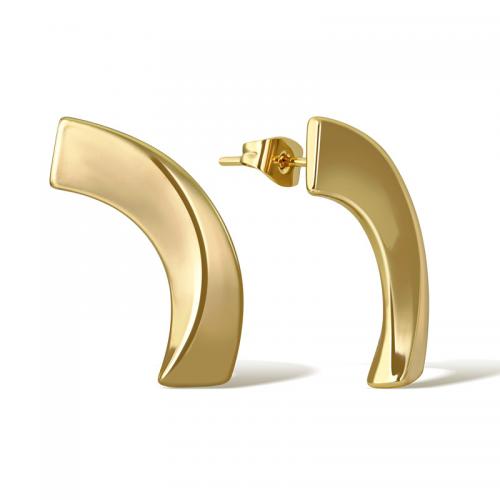 Brass Stud Earring plated for woman gold Sold By Pair
