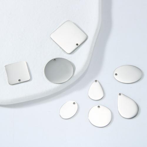 Stainless Steel Pendants 304 Stainless Steel plated DIY  silver color Sold By PC