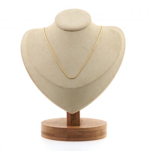 Mässing Chain Necklace, med 4cm extender kedja, 18K guldpläterad, mode smycken & för kvinna, nickel, bly och kadmium gratis, 0.90mm, Längd Ca 45 cm, Säljs av PC