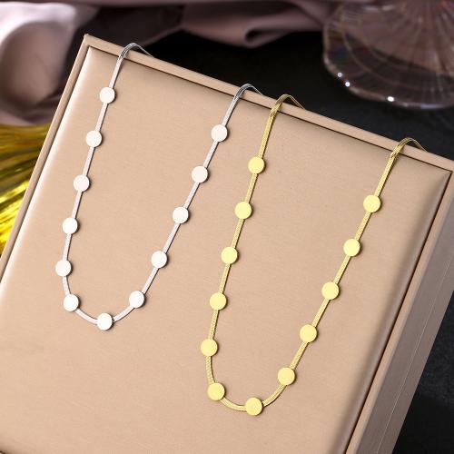 Titanium Steel Necklace, with 5cm extender chain, Vacuum Ion Plating, fashion jewelry & for woman, more colors for choice, 7mm, Length:Approx 38 cm, Sold By PC
