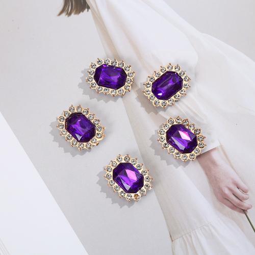 Hair Accessories DIY Findings Zinc Alloy Oval plated with rhinestone nickel lead & cadmium free Sold By Bag