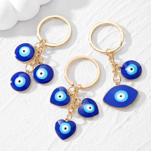 Tibetan Style Key Clasp, Evil Eye, plated, fashion jewelry & different designs for choice & enamel, more colors for choice, nickel, lead & cadmium free, Sold By PC
