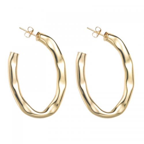Zinc Alloy Stud Earring gold color plated fashion jewelry & for woman Sold By Pair