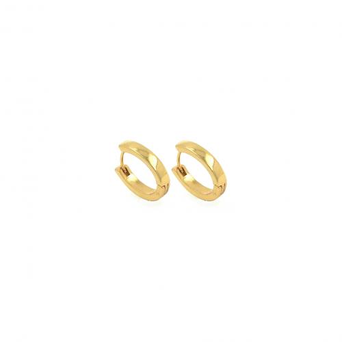 Messing Huggie Hoop Ohrringe, 18K vergoldet, Modeschmuck & für Frau, frei von Nickel, Blei & Kadmium, 19.20x4.10x17.40mm, verkauft von Paar