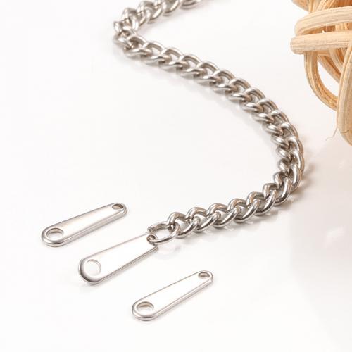 Stainless Steel Extender Chain Drop, 304 Stainless Steel, DIY, nickel, lead & cadmium free, 10x3mm, Approx 50PCs/Bag, Sold By Bag