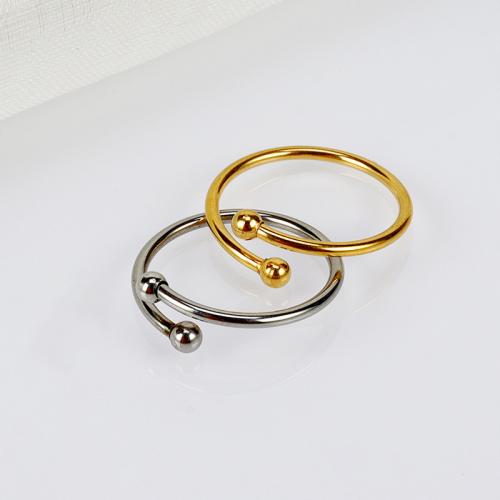 Titanium Čelik Finger Ring, uglađen, modni nakit & bez spolne razlike, više boja za izbor, Prodano By PC