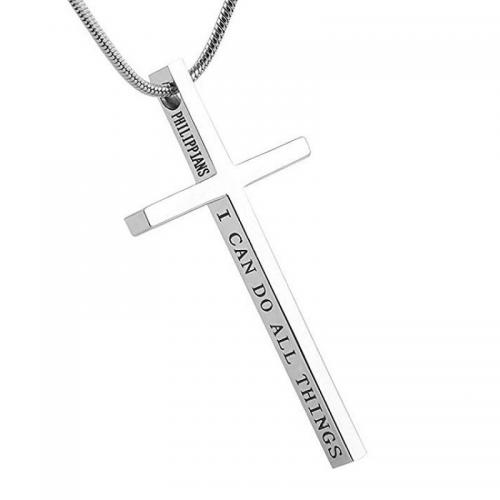 Edelstahl Schmuck Halskette, 316 Edelstahl, Kreuz, Modeschmuck & unisex, keine, 28x50mm, Länge:ca. 50 cm, verkauft von PC