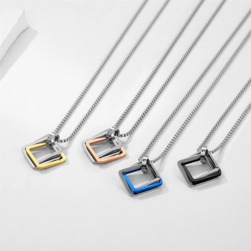 Titanium Steel Necklace with Zinc Alloy plated fashion jewelry Length 70 cm Sold By PC