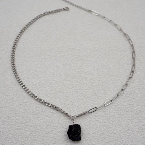 ожерелье для свитер, титан, с камень, Связанный вручную, ювелирные изделия моды & Мужский, оригинальный цвет, не содержит никель, свинец, длина:Приблизительно 50 см, продается PC