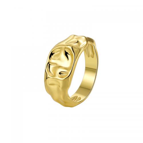 Brass Finger Ring, plated, different size for choice & for woman, golden, Sold By PC