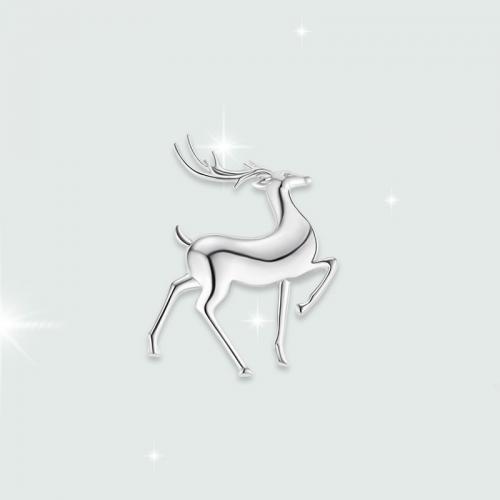 Titanium Steel Brooch Deer fashion jewelry & for man original color Sold By PC
