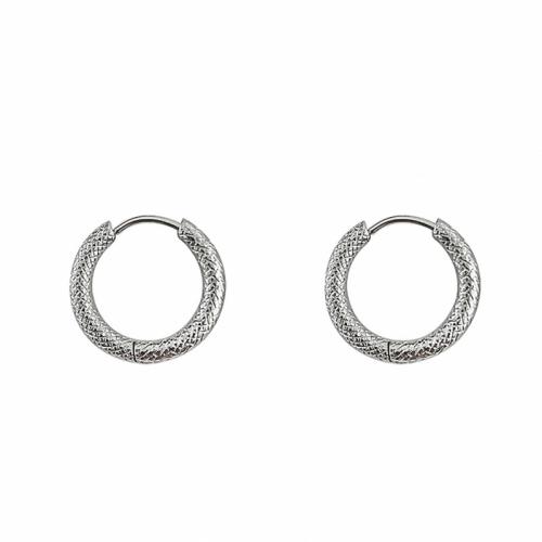 Zinc Alloy Huggie Hoop Earring plated fashion jewelry & Unisex & snakeskin pattern 10mm Sold By Pair