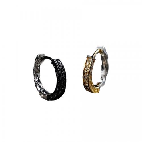 Zinc Alloy Huggie Hoop Earring plated fashion jewelry & Unisex 15mm Sold By Pair
