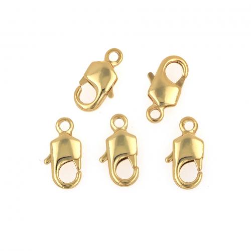 Brass Lobster Clasp, 18K gold plated, fashion jewelry & DIY, nickel, lead & cadmium free, 6.30x12.50x2.50mm, Sold By PC