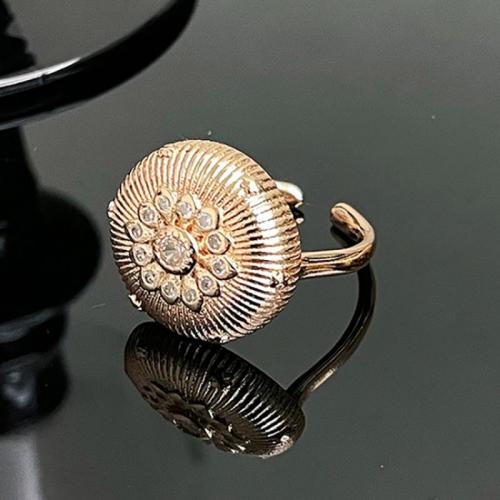 Cubic Zirconia Micro Pave Brass Ring, fashion jewelry & different styles for choice & brushed & micro pave cubic zirconia & for woman, nickel, lead & cadmium free, US Ring Size:7, Sold By PC