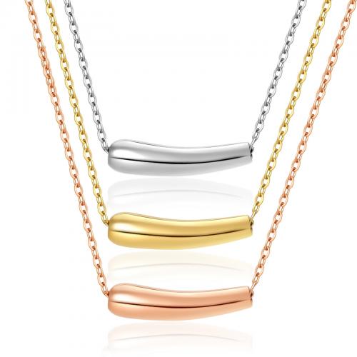 Titanstahl Halskette, mit Verlängerungskettchen von 5CM, Aubergine, plattiert, Modeschmuck & für Frau, keine, 20x5mm, Länge:50 cm, verkauft von PC