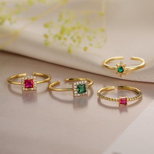 Brass δάχτυλο του δακτυλίου, Ορείχαλκος, χρώμα επίχρυσο, διαφορετικά στυλ για την επιλογή & για τη γυναίκα, περισσότερα χρώματα για την επιλογή, νικέλιο, μόλυβδο και κάδμιο ελεύθεροι, Sold Με PC