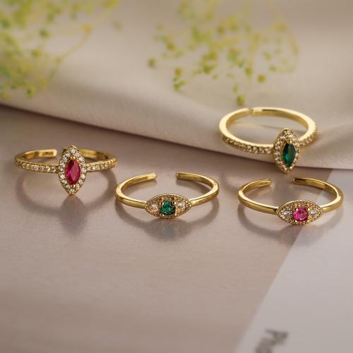 Mässing Finger Ring, guldfärg pläterade, olika stilar för val & för kvinna, fler färger för val, nickel, bly och kadmium gratis, Säljs av PC