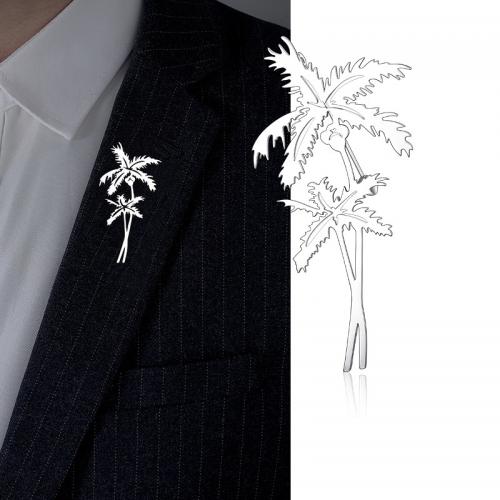 Titantium acciaio spilla, Palma, gioielli di moda & per l'uomo, colore originale, 40x70mm, Venduto da PC