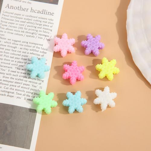 Mixed Acrylic Beads Snowflake DIY mixed colors Sold By Lot