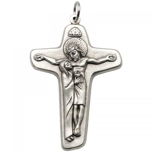 Tibetan Style Cross Pendants, Unisex & different size for choice, silver color, nickel, lead & cadmium free, Sold By PC