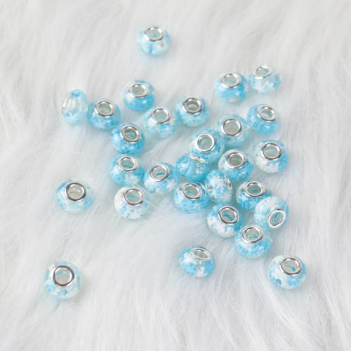 Acrylic Jewelry Beads, with Polymer Clay, Lantern, fashion jewelry & DIY & enamel, more colors for choice, 14x9x0.50mm, Approx 100PCs/Bag, Sold By Bag