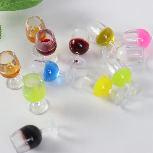 Resin Pendant Cup epoxy gel fashion jewelry & DIY mixed colors Approx Sold By Bag