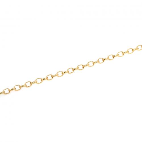Brass Chain, 18K gold plated, fashion jewelry & DIY, nickel, lead & cadmium free, 3mm, Sold By m