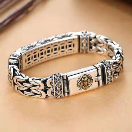 Brass Bracelet & Bangle, fashion jewelry & different length for choice & for man, nickel, lead & cadmium free, Sold By PC