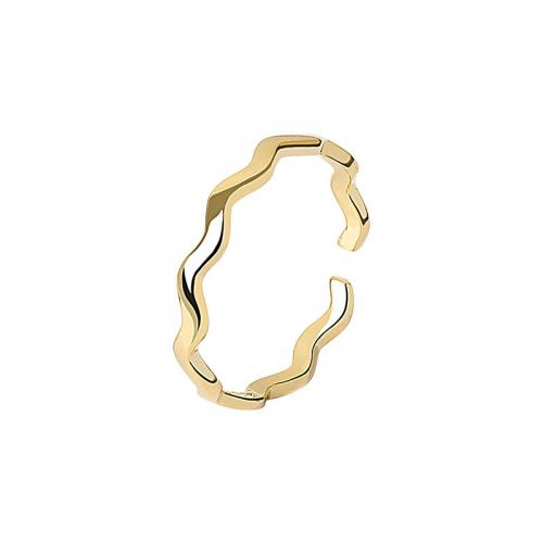 Brass δάχτυλο του δακτυλίου, Ορείχαλκος, επιχρυσωμένο, Ρυθμιζόμενο & κοσμήματα μόδας & για τη γυναίκα, περισσότερα χρώματα για την επιλογή, νικέλιο, μόλυβδο και κάδμιο ελεύθεροι, 2.50mm, Μέγεθος:6, Sold Με PC