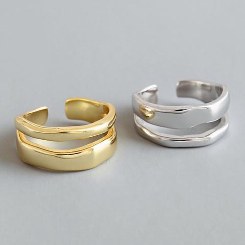 Brass δάχτυλο του δακτυλίου, Ορείχαλκος, επιχρυσωμένο, Διπλό επίπεδο & κοσμήματα μόδας & για τη γυναίκα, περισσότερα χρώματα για την επιλογή, νικέλιο, μόλυβδο και κάδμιο ελεύθεροι, Diameter :17mm, width :9mm., Sold Με PC