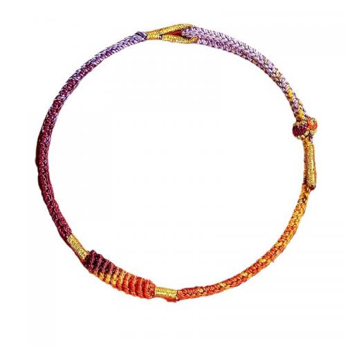 corde de coton bracelet, fait à la main, style folk & unisexe & réglable, plus de couleurs à choisir, Longueur:Environ 6-8 pouce, Vendu par PC