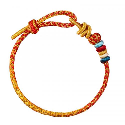 Cotton Cord Bracelet handmade folk style & Unisex & braided Length Approx 6-8 Inch Sold By PC