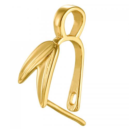 Brass Pinch Bail Leaf plated DIY Approx 3mm Sold By PC