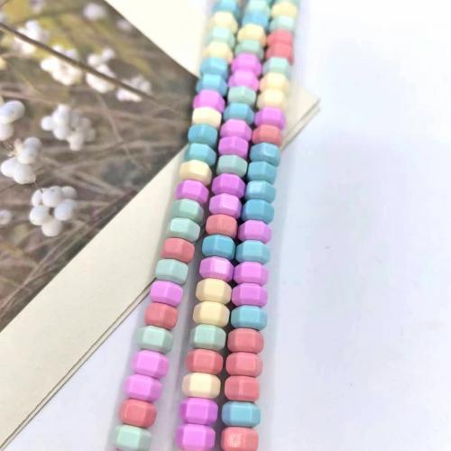 Achat Perlen, poliert, Modeschmuck & DIY, gemischte Farben, 6mm, ca. 83PCs/Strang, verkauft von Strang