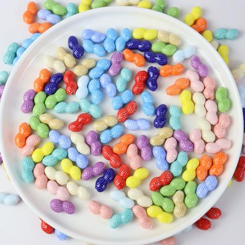 Porcelain Jewelry Beads, Peanut, fashion jewelry & DIY, more colors for choice, 10x21mm, Approx 100PCs/Bag, Sold By Bag