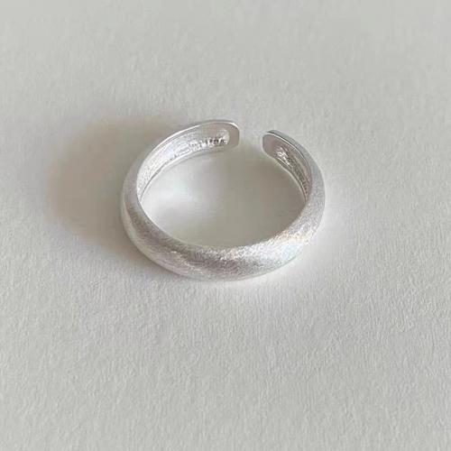 Ezüst ékszer Finger Ring, 925 ezüst, csiszolt, divat ékszerek & a nő, nikkel, ólom és kadmium mentes, Méret:7, Által értékesített PC