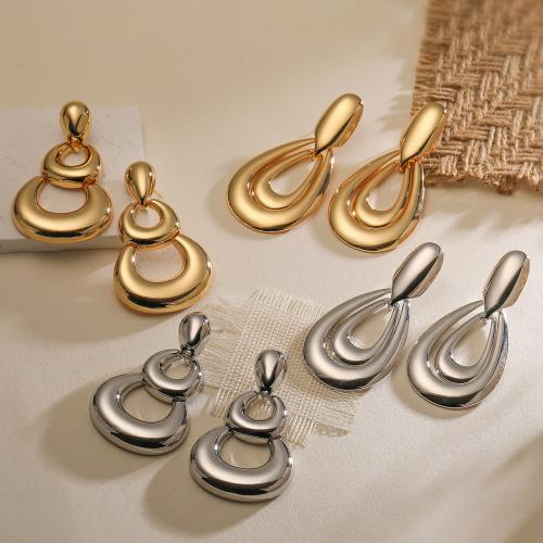 Messing Tropfen Ohrringe, Modeschmuck & verschiedene Stile für Wahl & für Frau, keine, frei von Nickel, Blei & Kadmium, verkauft von Paar